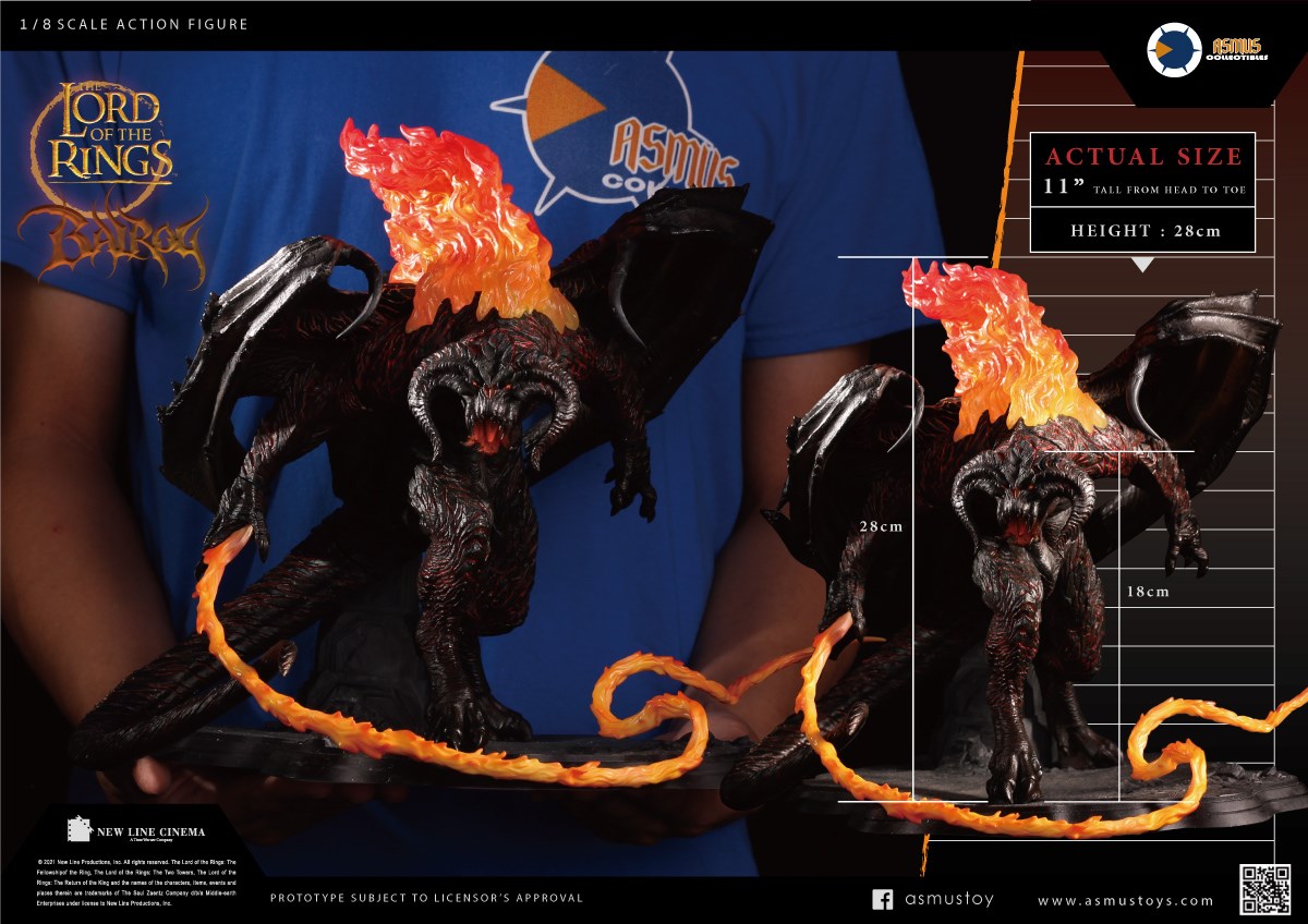 Asmus Toys Lord of the Rings Balrog 8" Scale Collectible Figure